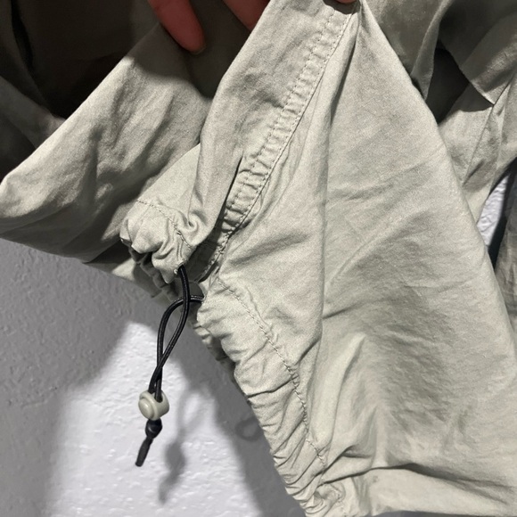 Divided Parachute Pants Womens Medium Gray Super Baggy Retro Banded Ankle - Picture 6 of 7